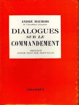 cover image of Dialogues sur le commandement